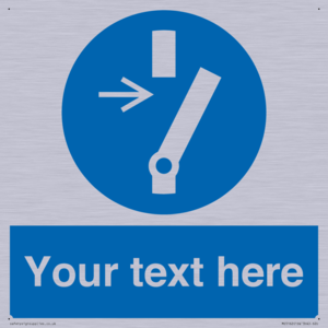 Custom Disconnect Sign